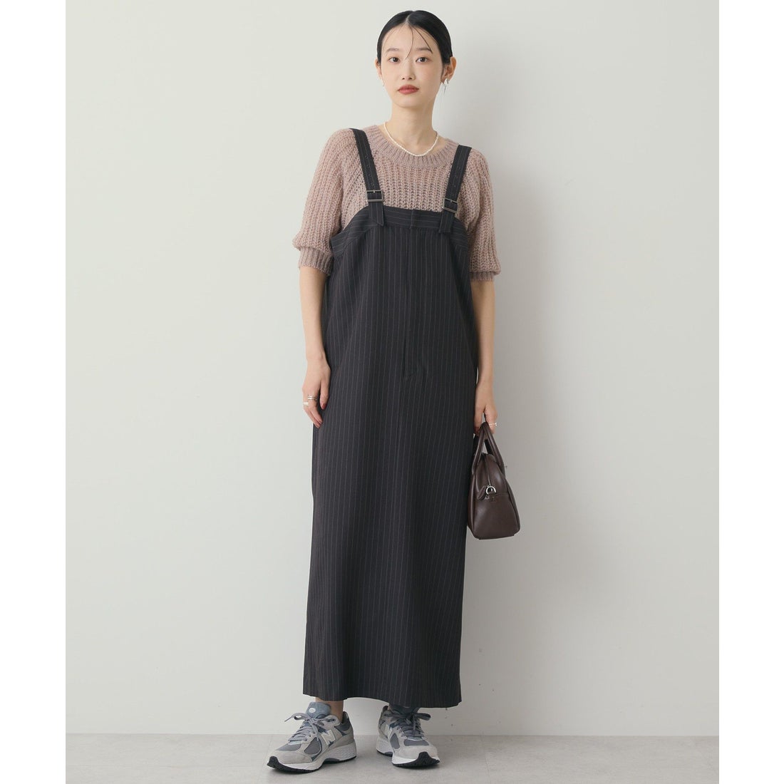 アメリカンホリック AMERICAN HOLIC ストライプジャンパースカート