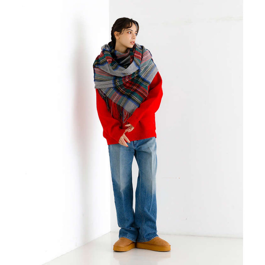 アバハウス ABAHOUSE 【TWEEDMILL/ツイードミル】大判チェック柄