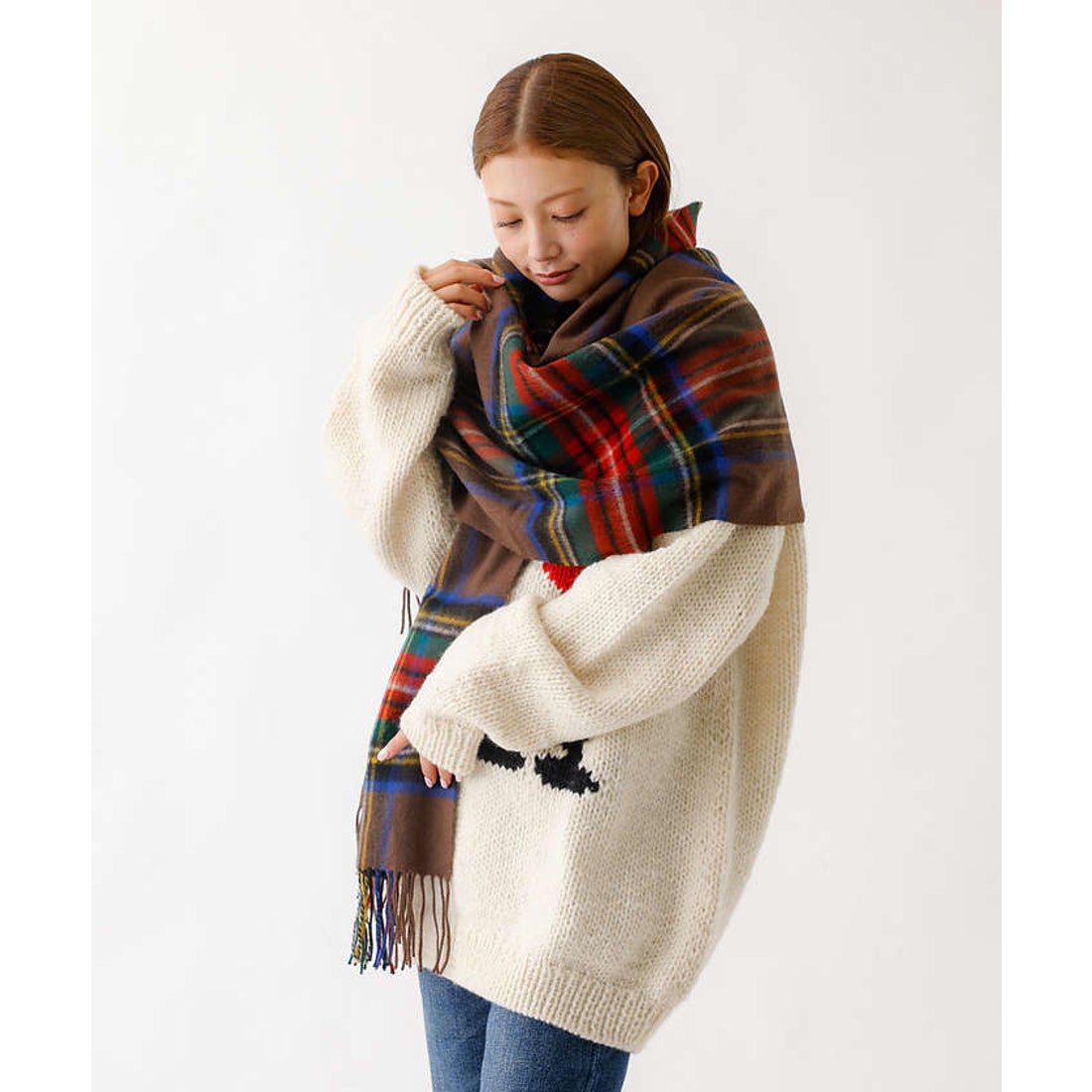 アバハウス ABAHOUSE 【TWEEDMILL/ツイードミル】大判チェック柄
