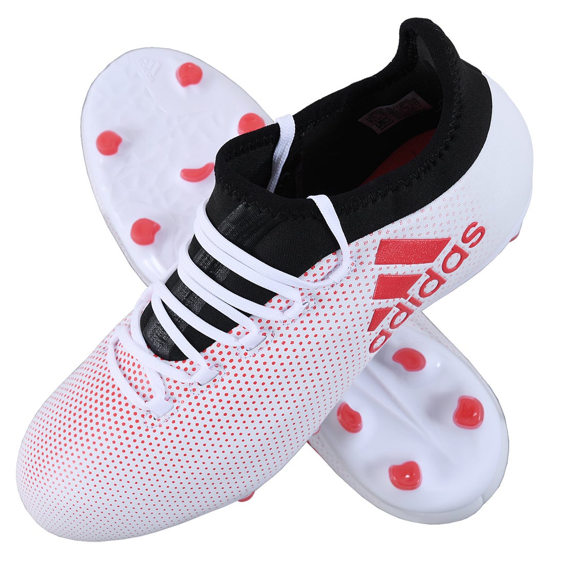 adidas アディダス エックス 17.1 FG/AG ジュニア(ホワイト×ピンク