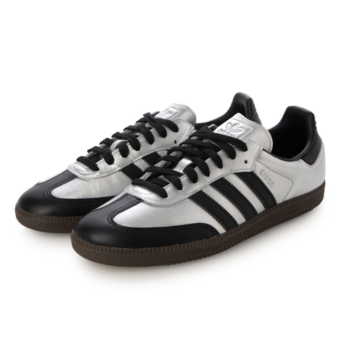 アディダス adidas adidas - SAMBA OG Silver Metallic/Core Black