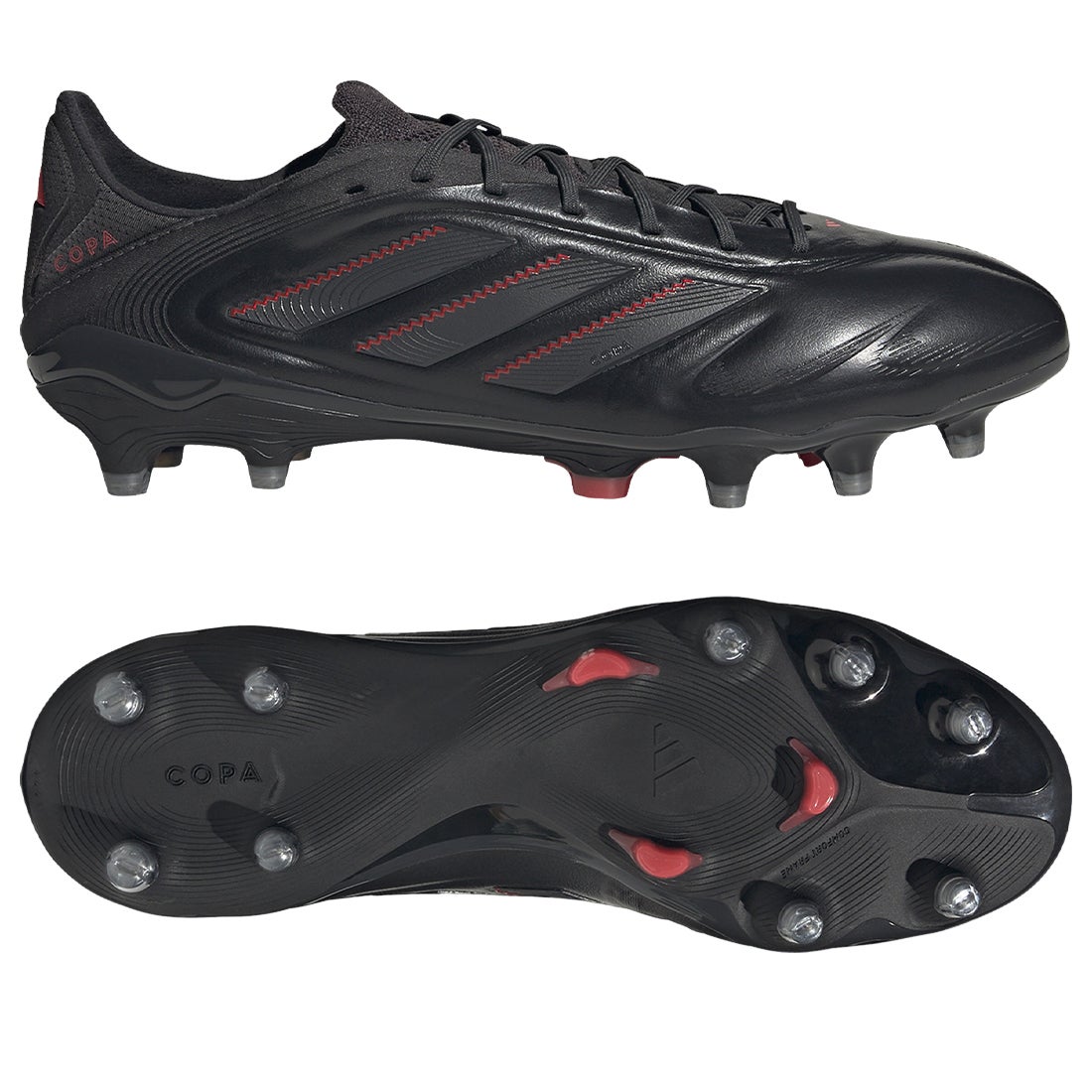 adidas アディダス コパピュア 3 ELITE FG(ブラック×レッド) NJV15