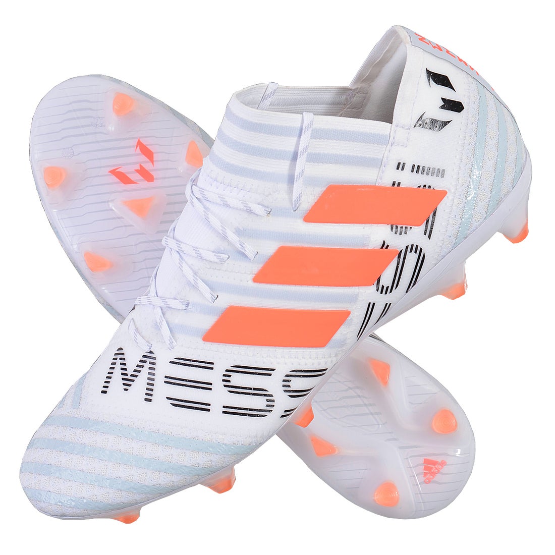 adidas アディダス ネメシス メッシ 17.1 FG/AG(ホワイト×オレンジ