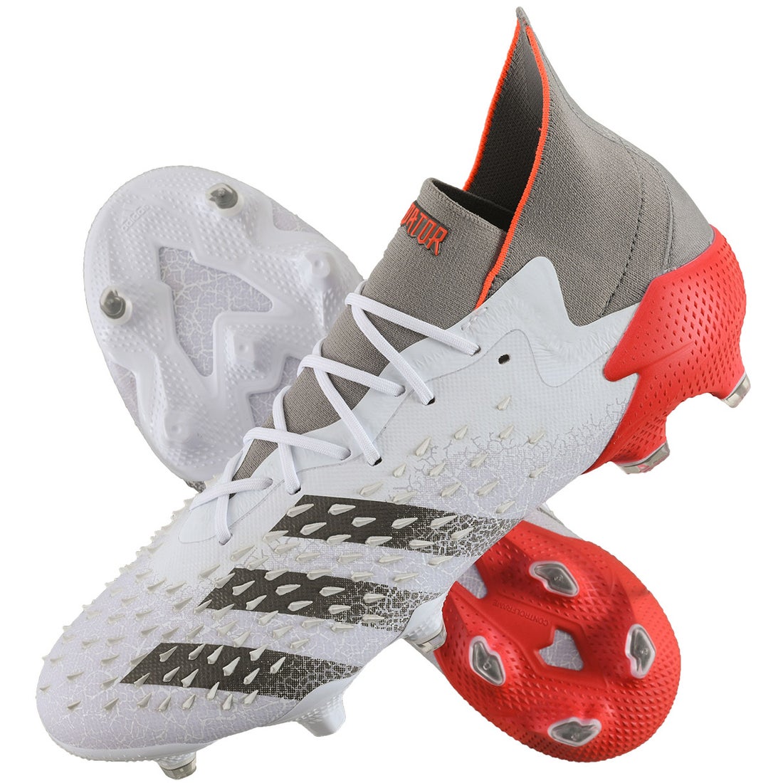 adidas アディダス プレデターフリーク.1 FG(ホワイト×グレー) FY6255