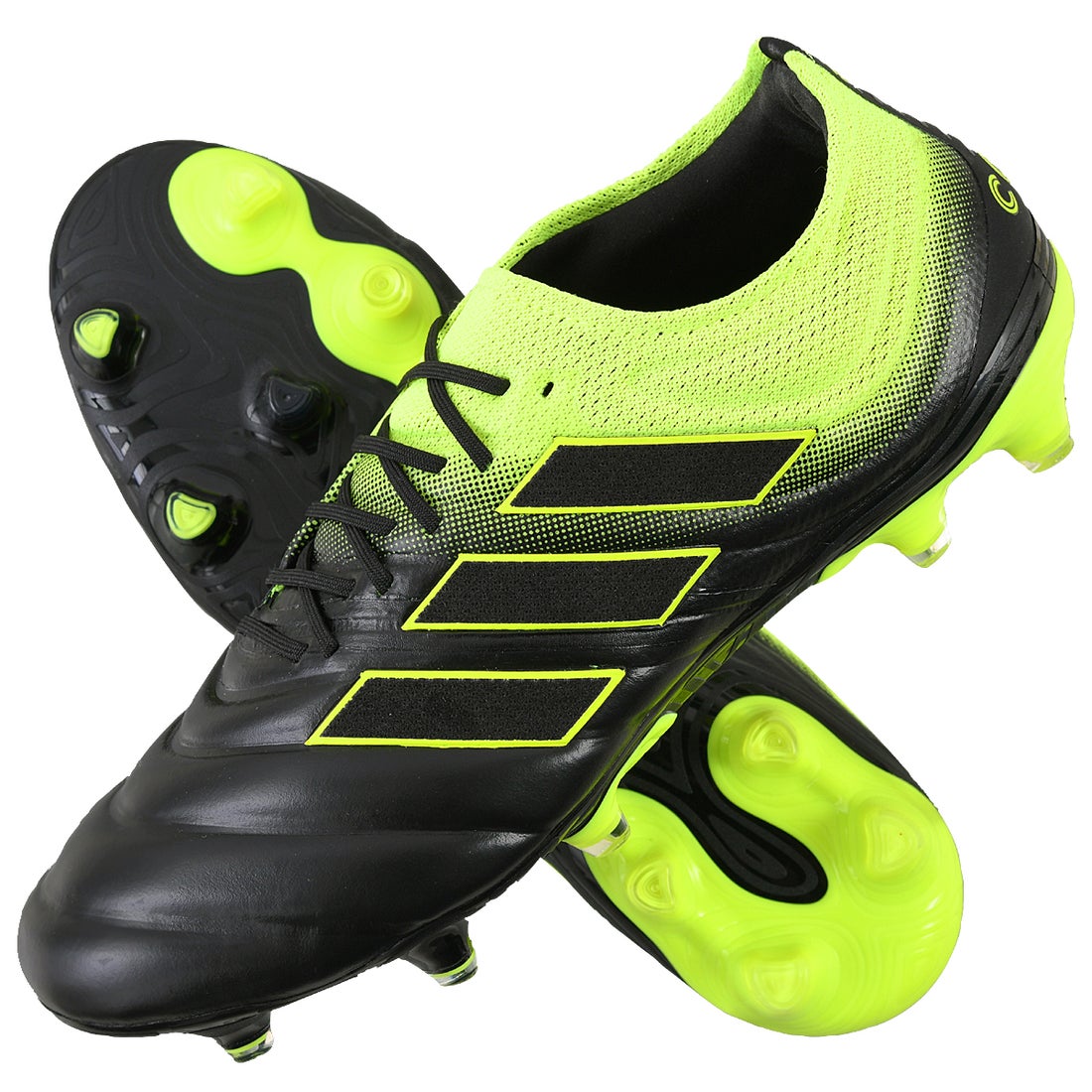 adidas アディダス コパ 19.1 FG/AG(ブラック×イエロー) BB8088 コア