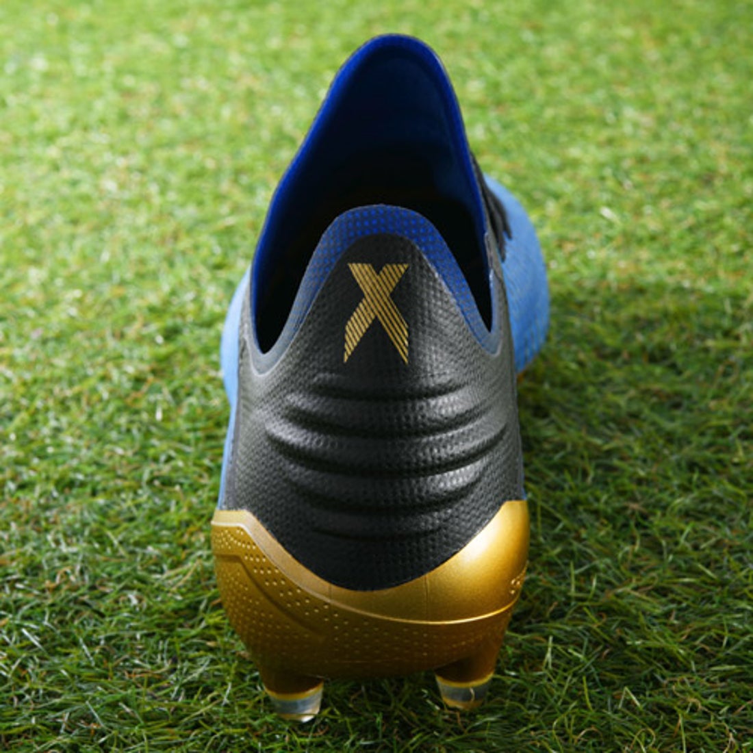 adidas アディダス エックス 19.1 FG(ブルー×ゴールド) F35313 コア