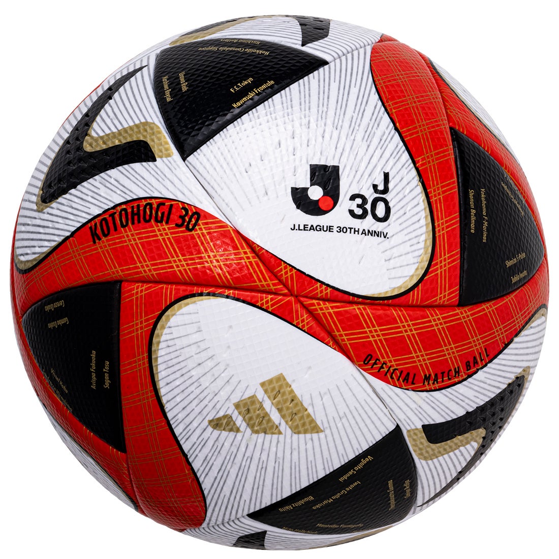 adidas アディダス コトホギ30 プロ 5号球(ホワイト×レッド) AF5570J