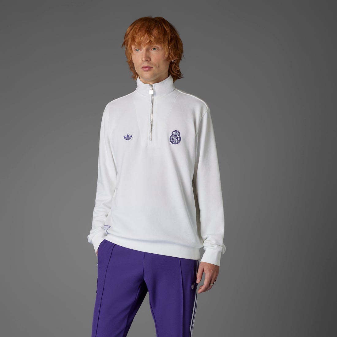 adidas レアルマドリード TERRACE ICON スウェットトップ(ホワイト