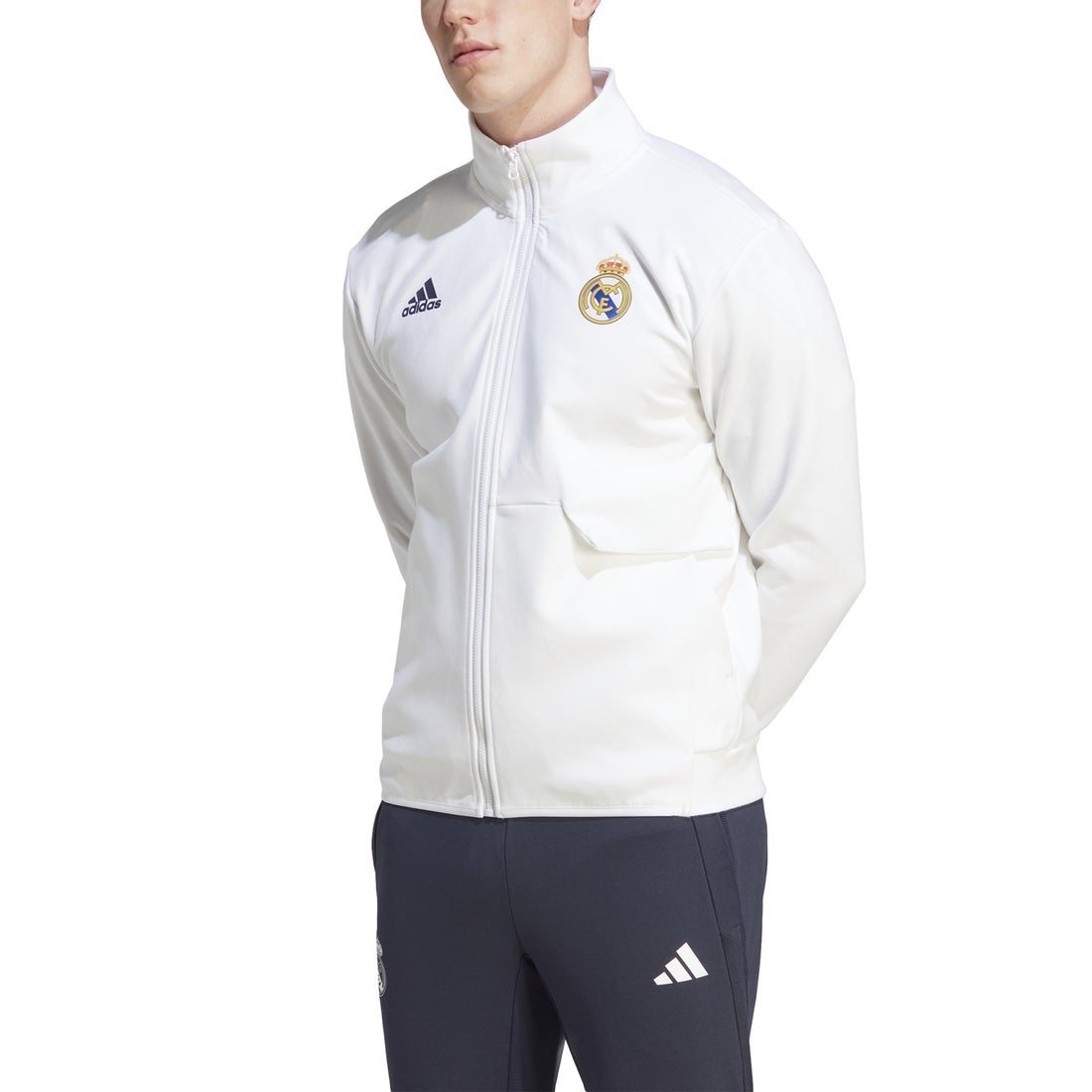 adidas レアルマドリード 23/24 アンセムジャケット(ホワイト) DLX81
