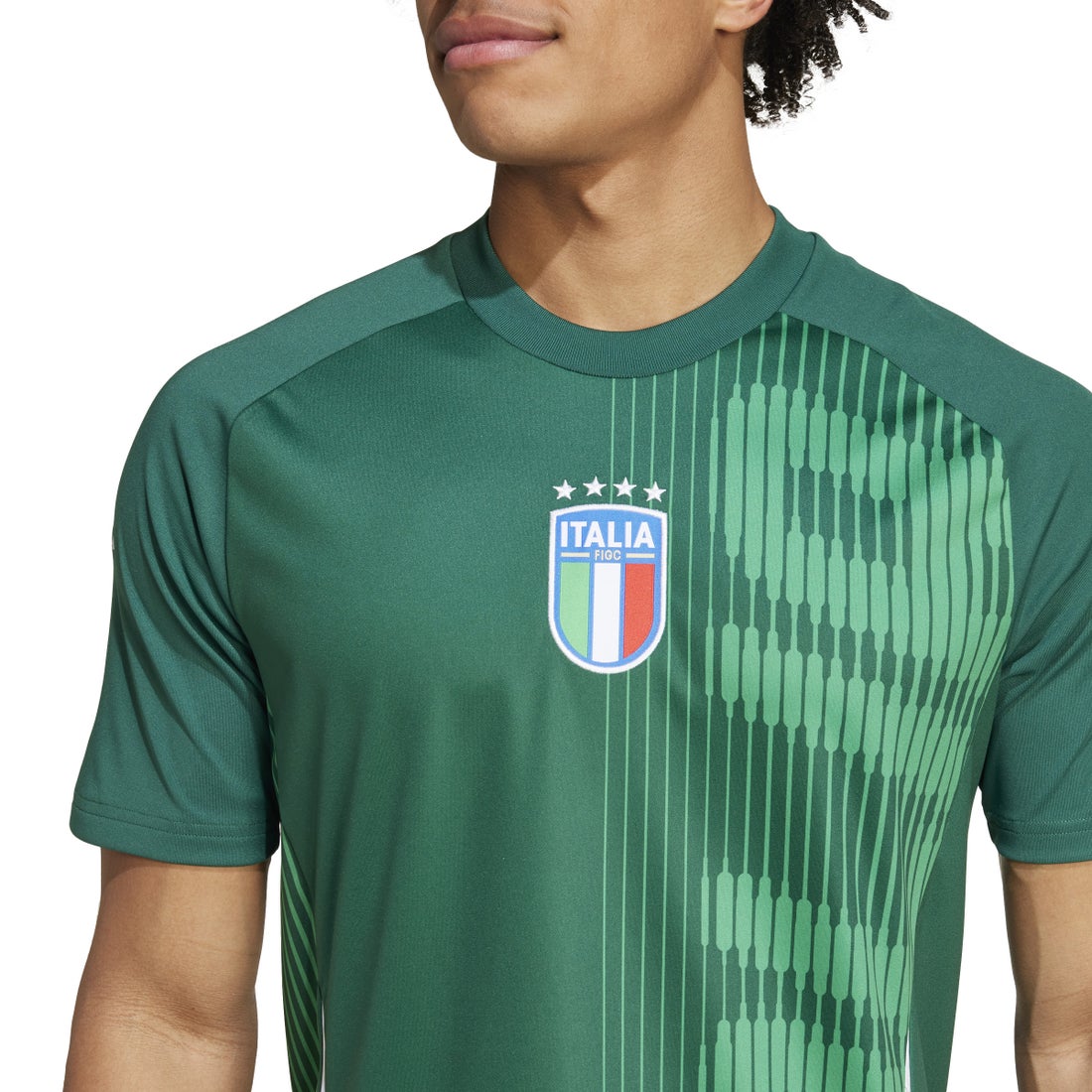 adidas イタリア代表 2024 プレマッチシャツ(グリーン) JOK05 IW7950
