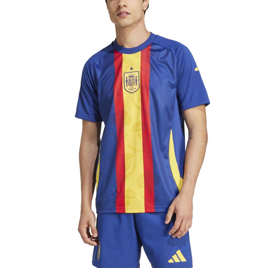 adidas スペイン代表 2024 プレマッチシャツ(ブルー) JOK03 IW7891
