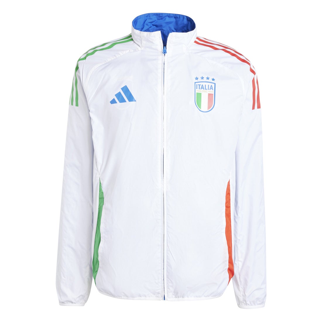 adidas イタリア代表 2024 アンセムジャケット(ブルー×ホワイト) JOJ21