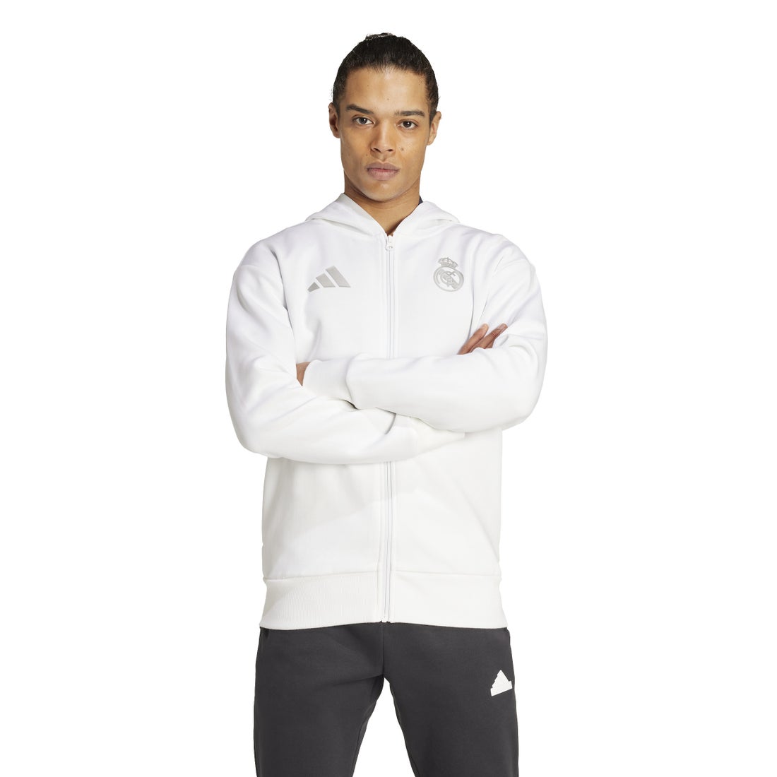 adidas レアルマドリード 24/25 アンセムジャケット(ホワイト) JTD18