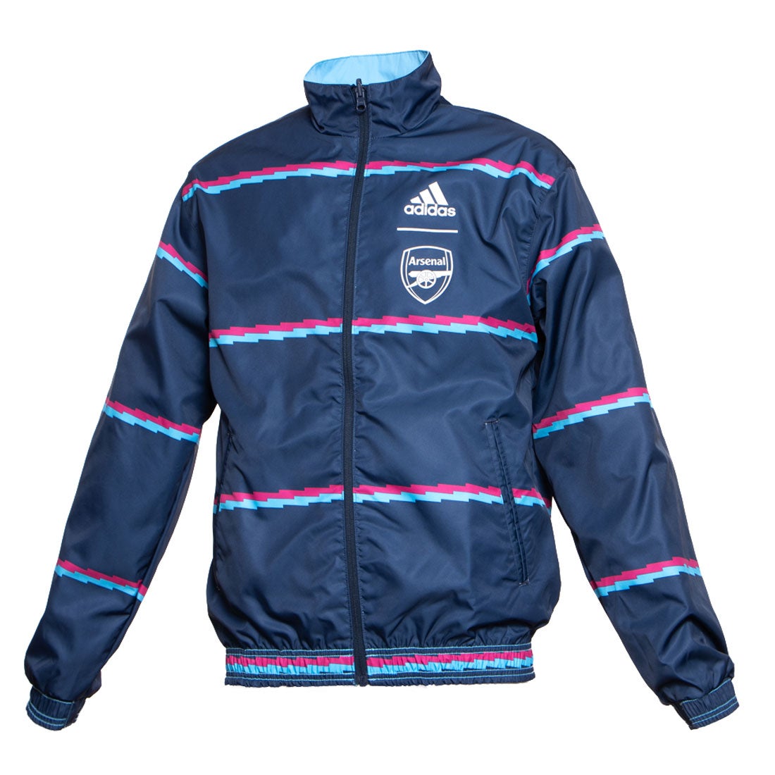 adidas アーセナル 22/23 アンセムジャケット(ブルー×ネイビー) MLF30