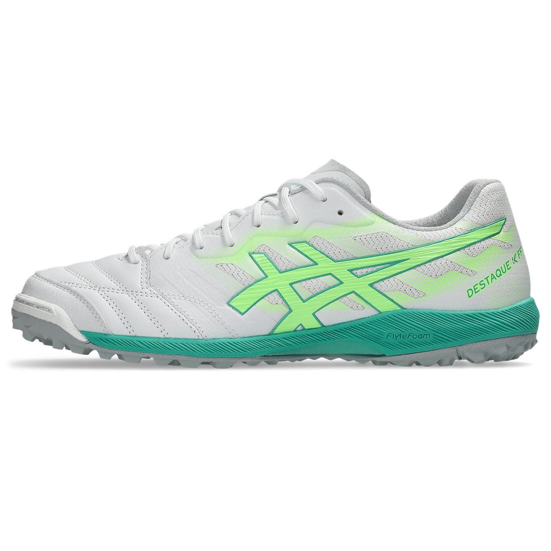 ASICS アシックス デスタッキ K FF TF(ホワイト×グリーン) 1111A218