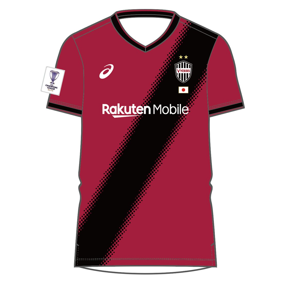 ASICS ヴィッセル神戸 24/25 ACLE ユニフォーム ホーム 半袖 レプリカ