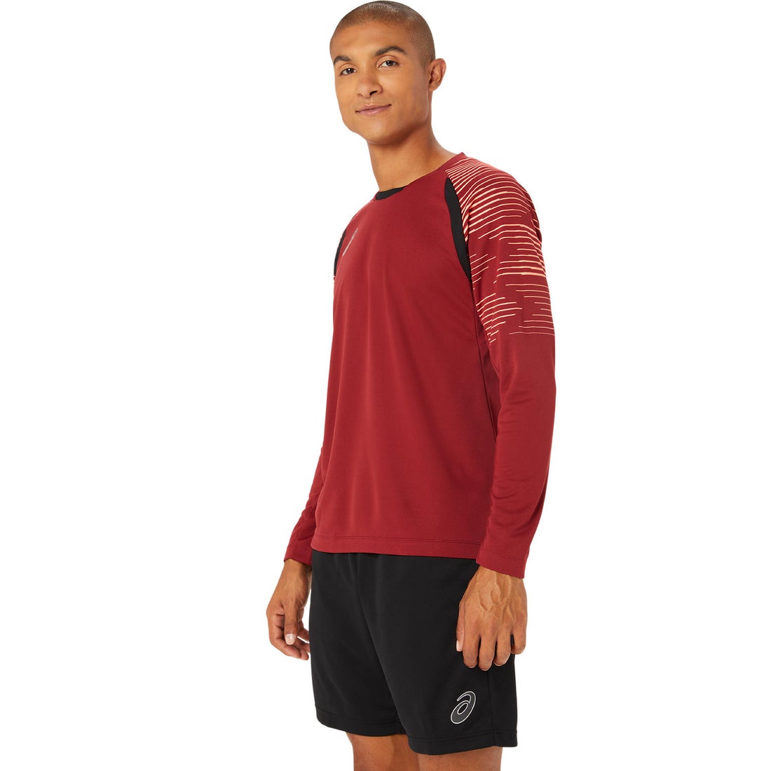 ASICS アシックス ドライプラクティス長袖シャツ(レッド) 2101A275 600