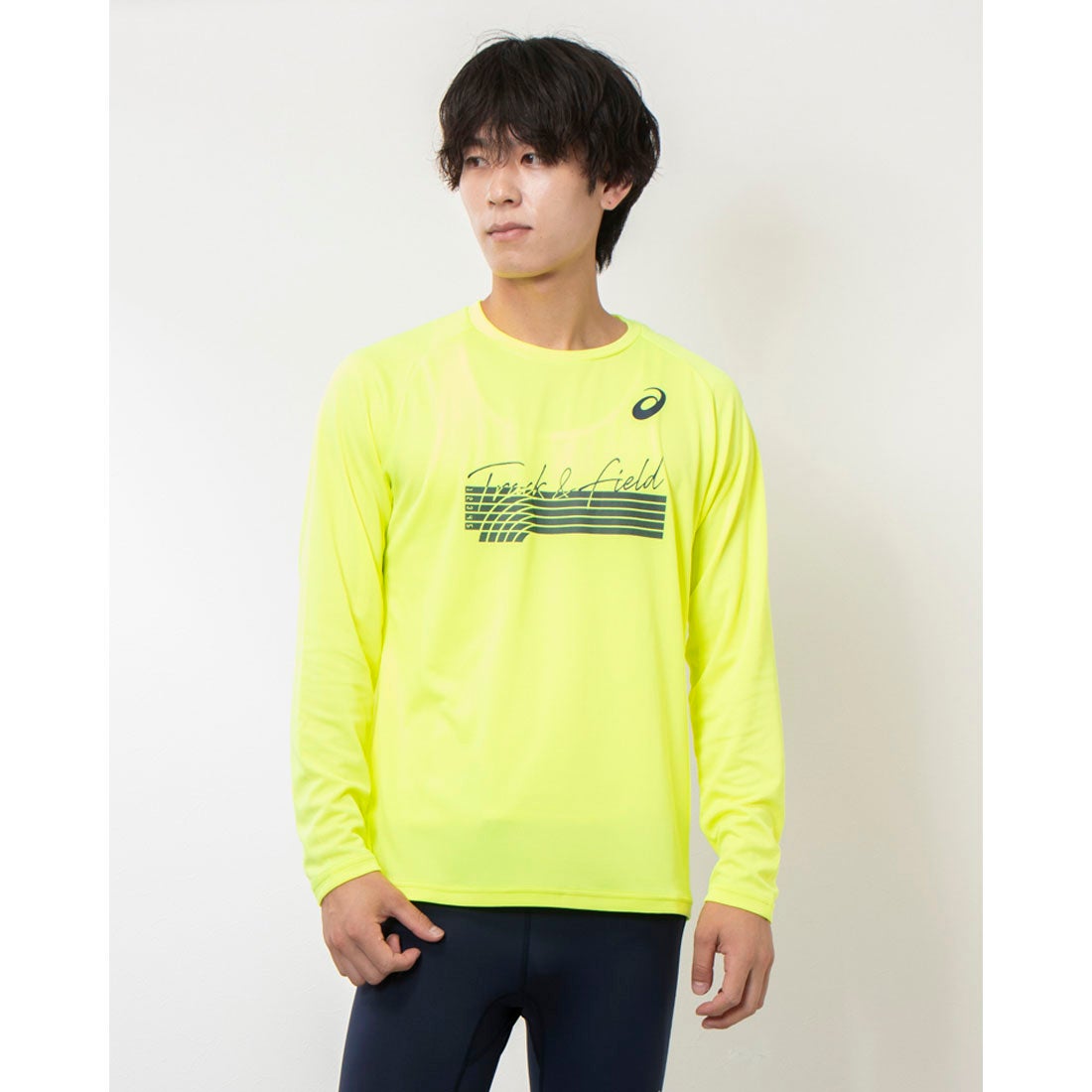 アシックス ASICS 陸上/ランニング 長袖Tシャツ MEN GRAPHIC LONG