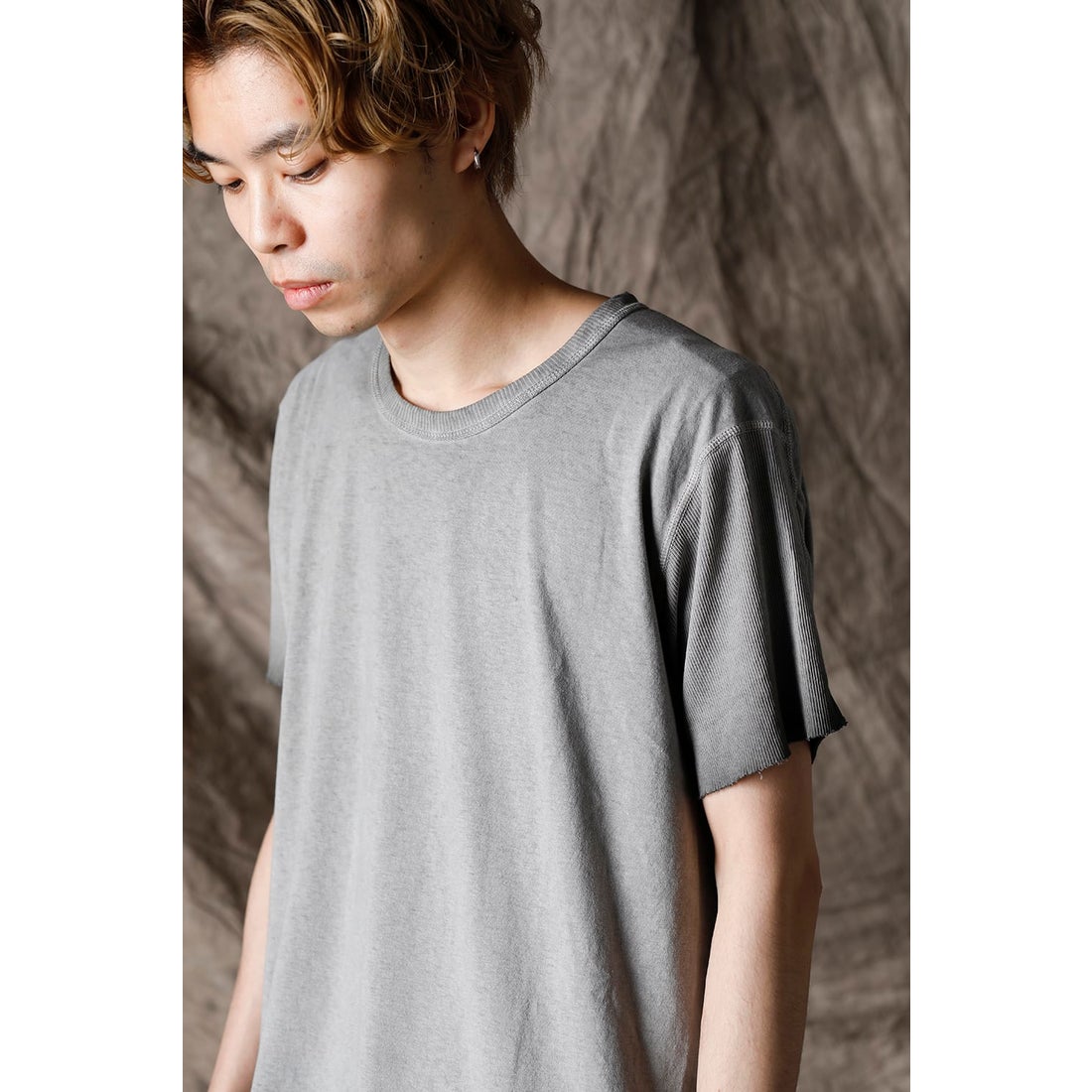 BORIS BIDJAN SABERI TS1.3 Short Sleeve T-shirt （Faded Dark Grey