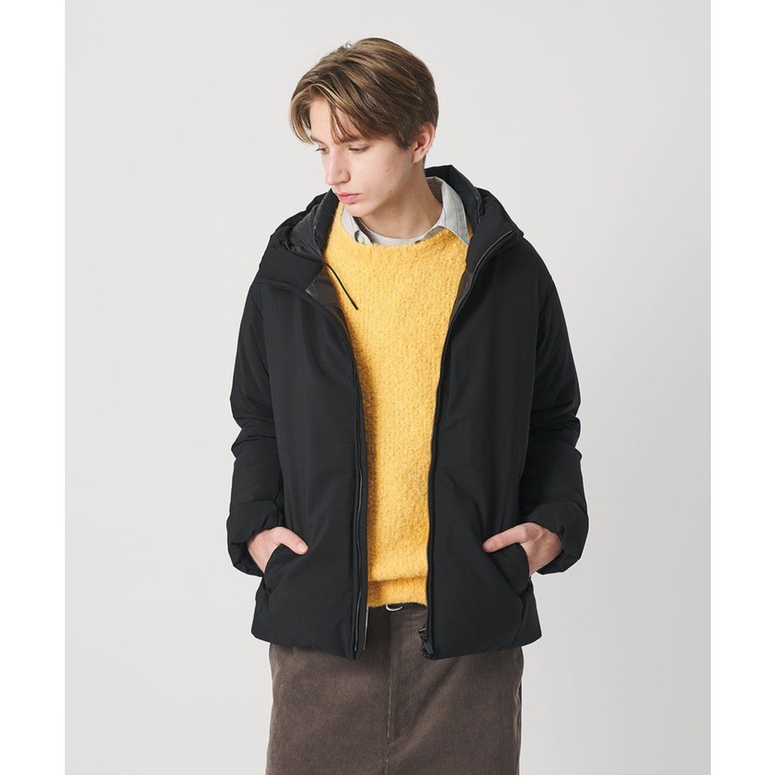 BEAUTY&YOUTH UNITED ARROWS 小松マテーレ シャンブレー フード ダウン