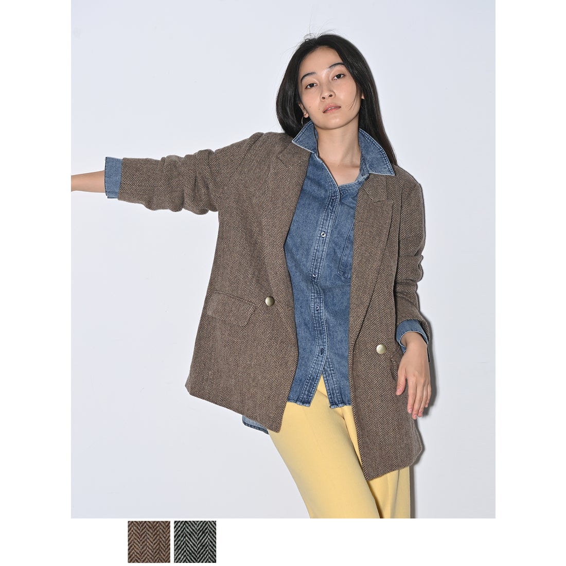 ブラウンアンドストリート Brown&Street ヘリンボーンジャケット