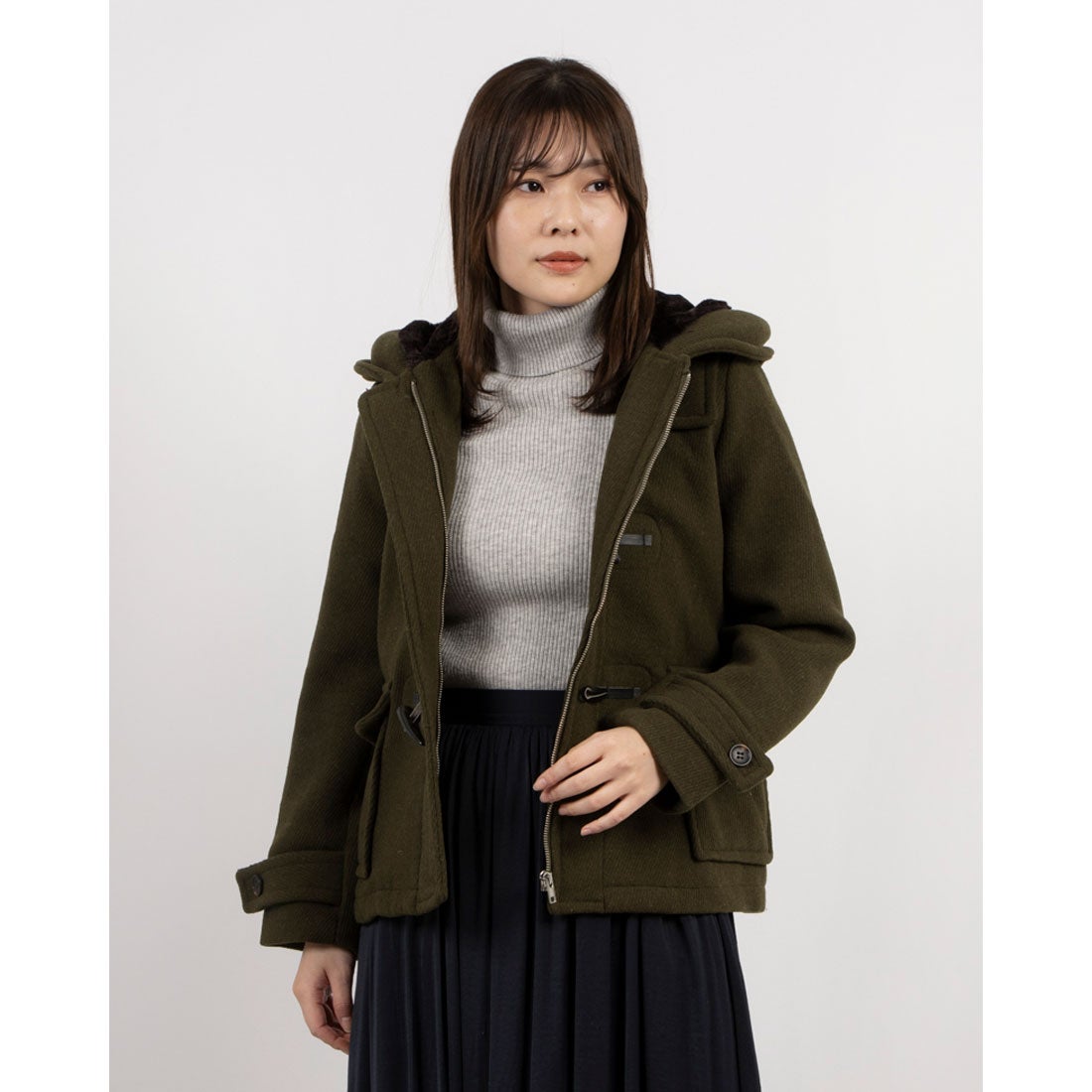 セポ Cepo ウールダッフルコート （カーキ） - ファッション通販
