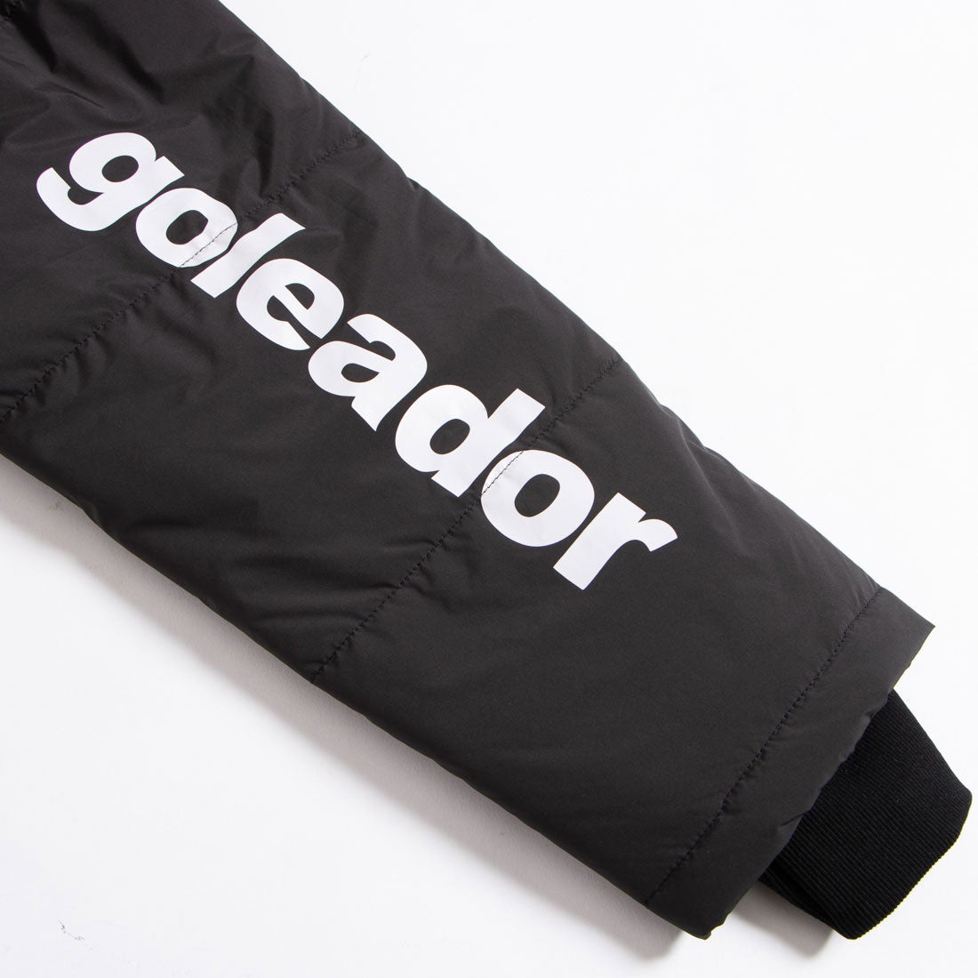 goleador ゴレアドール 中綿バイカラーロングベンチコート(ブラック