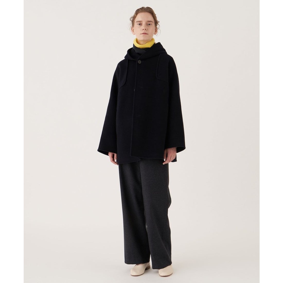 ギャルリー・ヴィー GALERIE VIE ウールカシミヤダブルフェイス