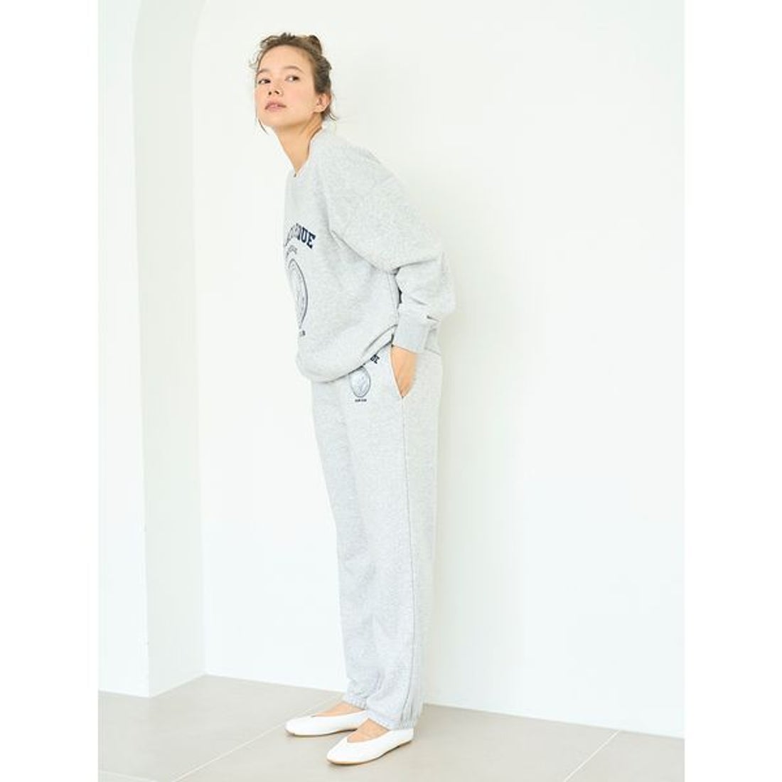 ジェラートピケ gelato pique 【UNISEX】裏毛プルオーバー （GRY