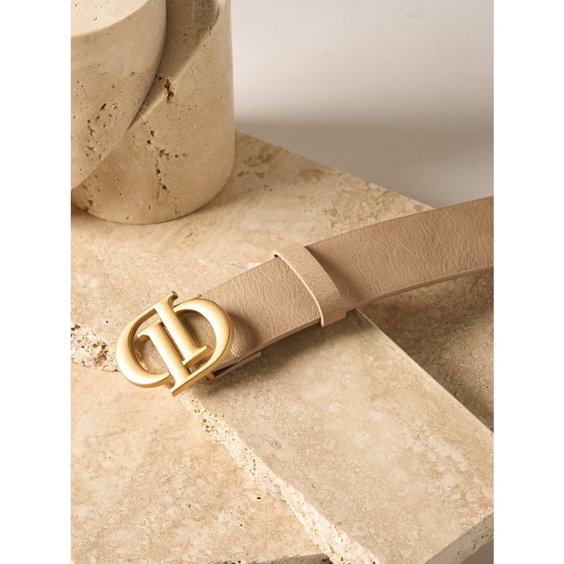 ダーリッチ Darich Dモチーフレザーベルト （ブラック） -靴