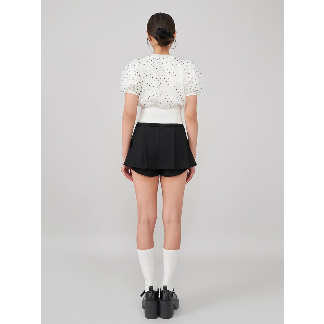 ダーリッチ Darich 美シルエットミニスカート （サックス