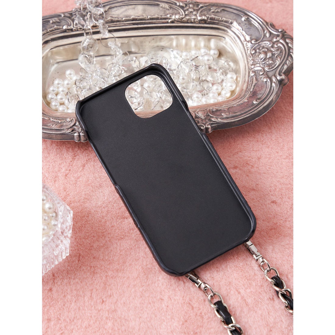 ダーリッチ Darich キルティングビジューiPhoneケース （ブラック