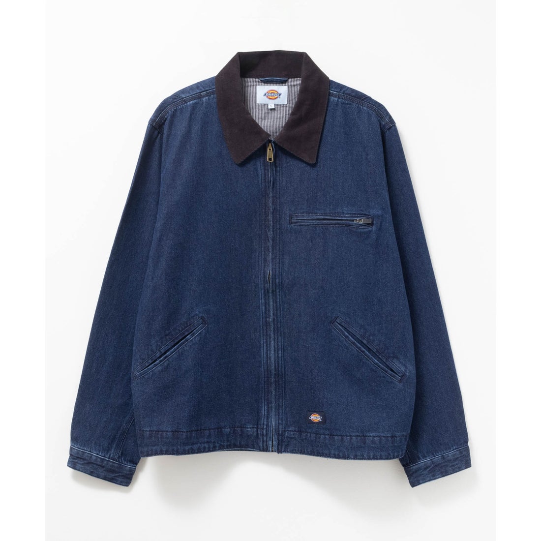 ディッキーズ Dickies 襟コールワークジャケット （ネイビー） -靴