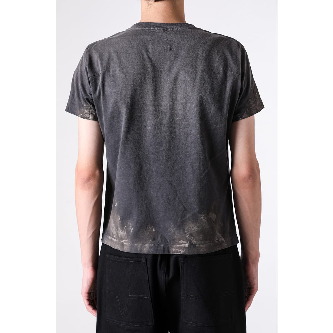 ダブレット doublet Luxuary Mud Paint T-Shirt （Black） -FASCINATE