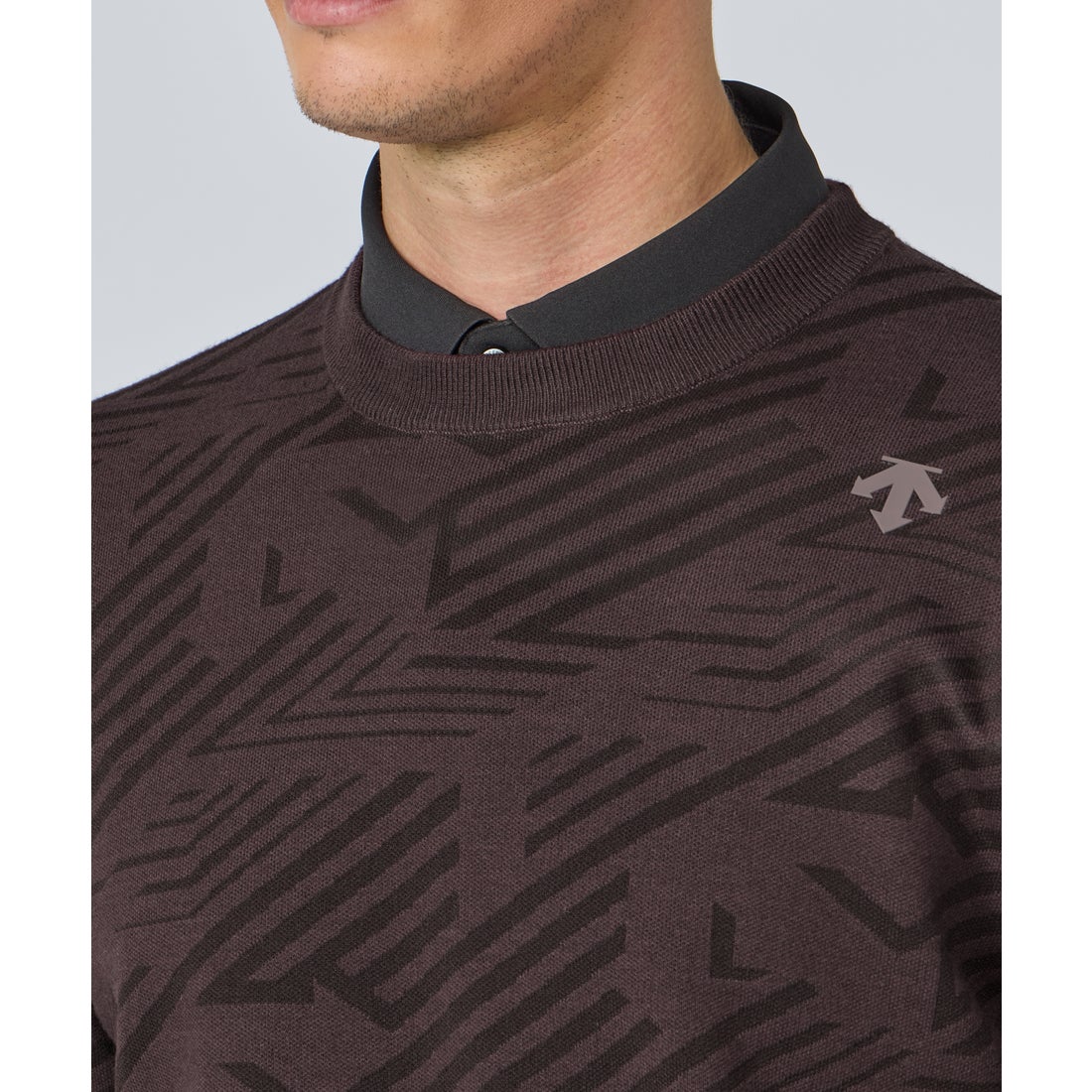 デサントゴルフ DESCENTE ゴルフ ジャカードクルーネックセーター