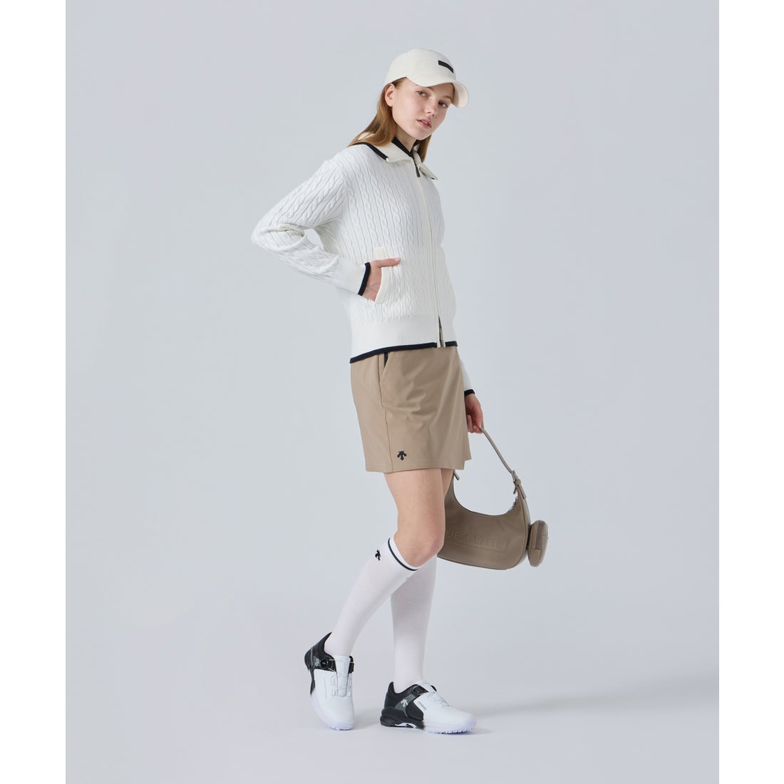 デサントゴルフ DESCENTE ゴルフ 耐久はっ水防風ラップスカート