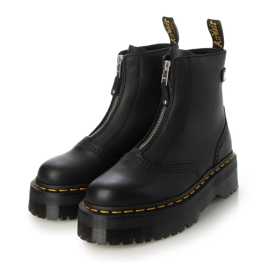 Dr.Martens(ドクターマーチン)フリンジ付き黒ローファー厚底 UK5 楽天