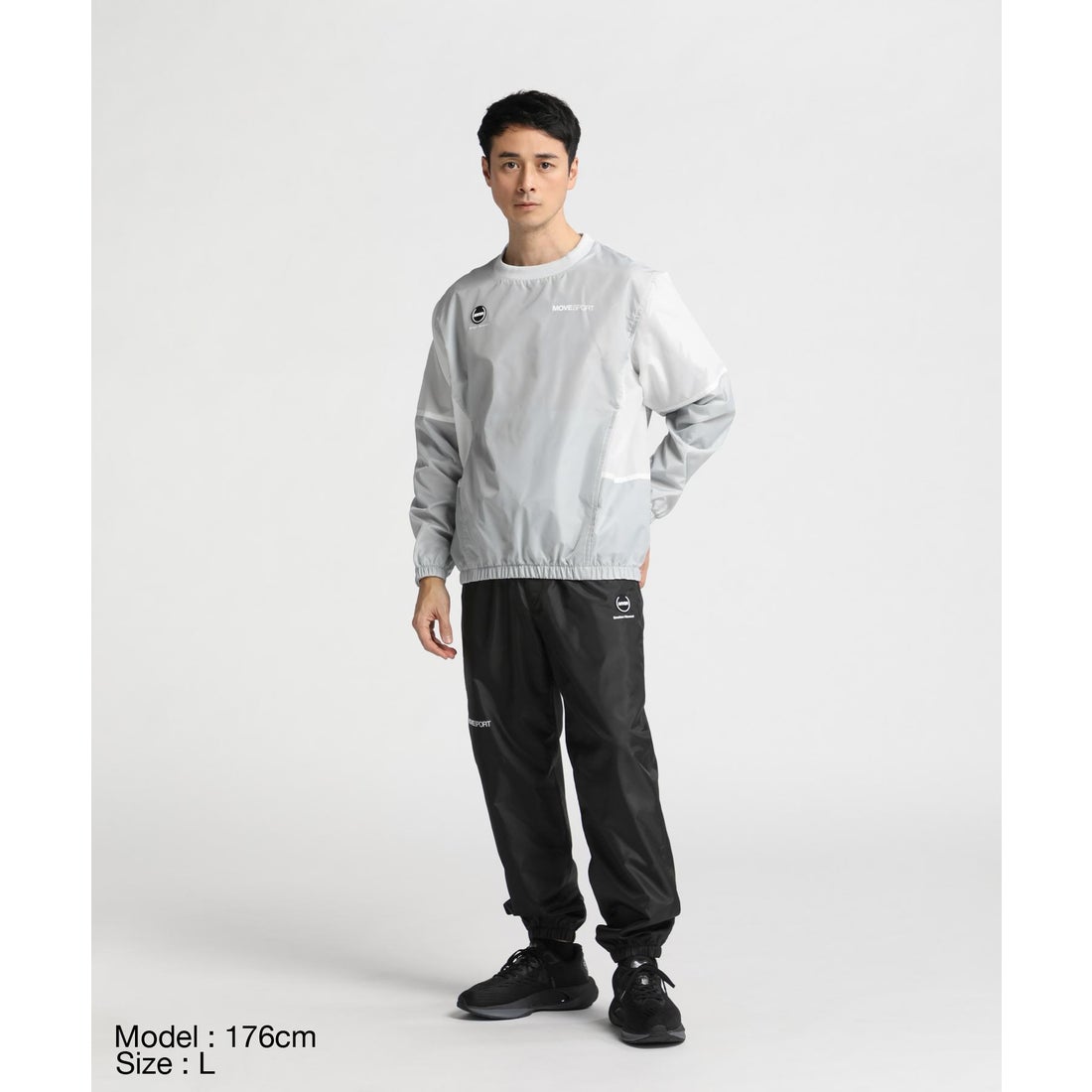 MoveSport 裏メッシュ ウィンドブレーカー バイカラーピステ -デサント