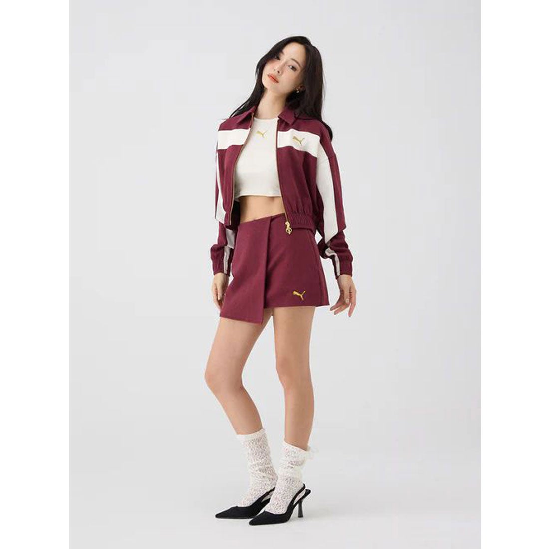 エイミーイストワール EIMY ISTOIRE PUMAトラックジャケット×スカ