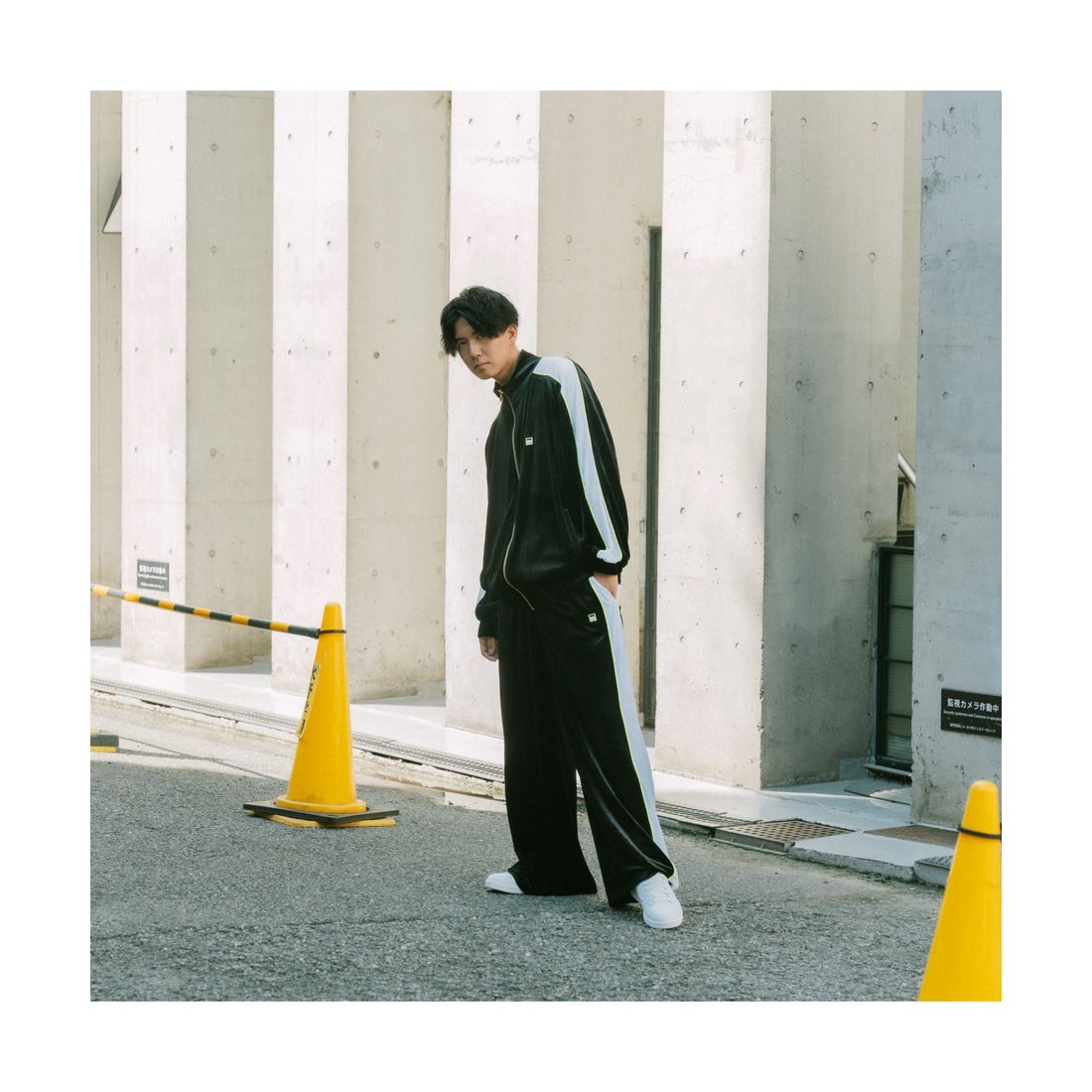 公式限定】ベロア ロングパンツ セットアップ対応 メンズ （ブラック
