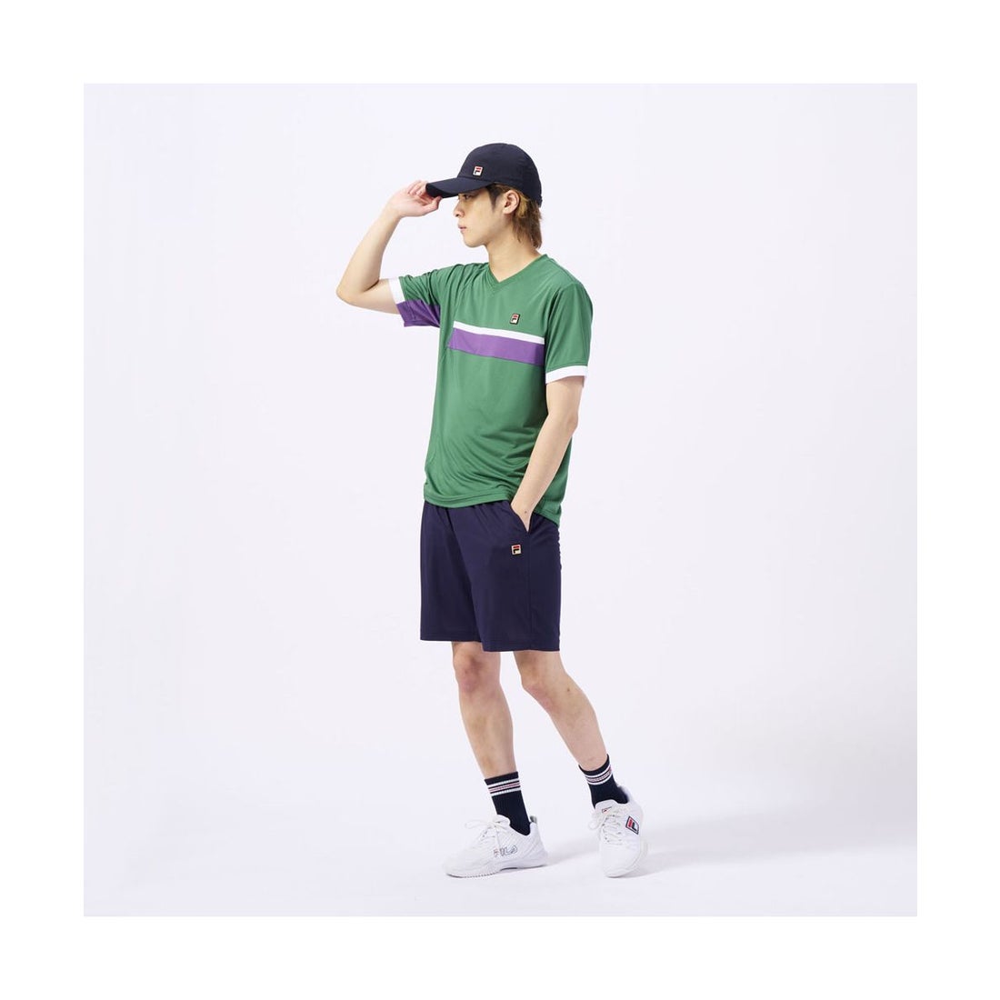 No.4660 FILA フィラ ハーフパンツ グリーン M テニス パンツ No.4660