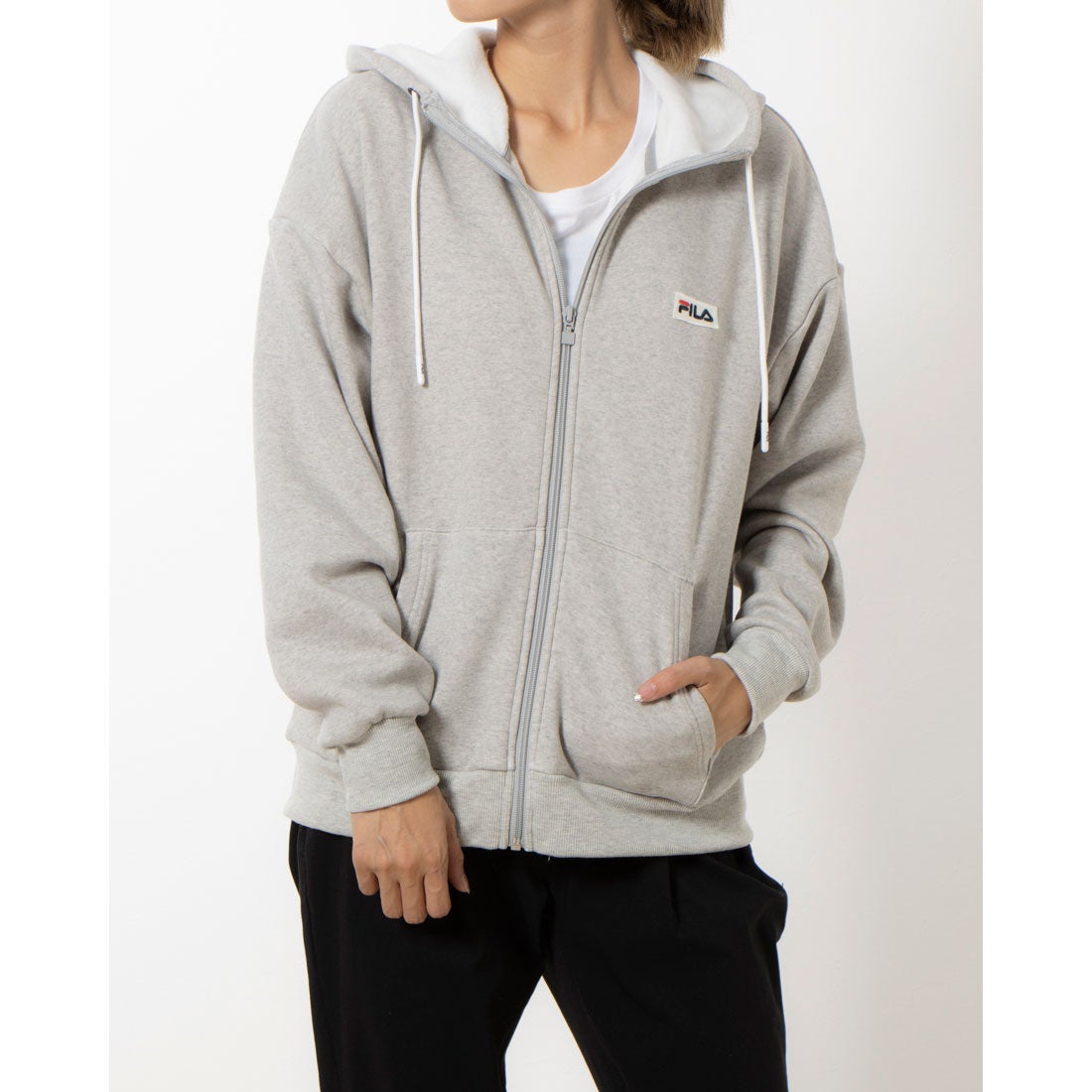 フィラ FILA レディース スウェットフルジップ ストレッチ裏起毛