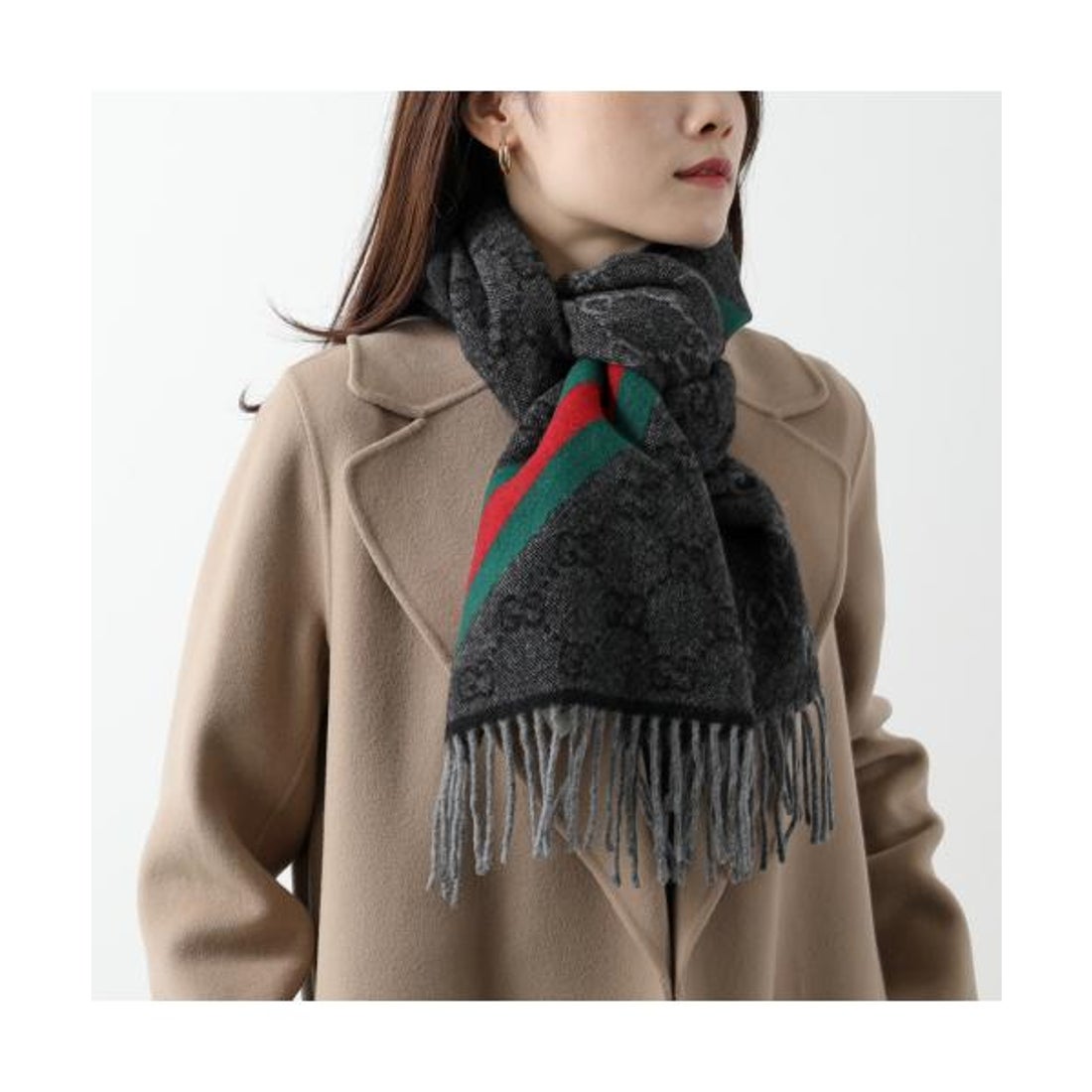 グッチ GUCCI GUCCI マフラー 570603 3G200 GGロゴ ウール （9568