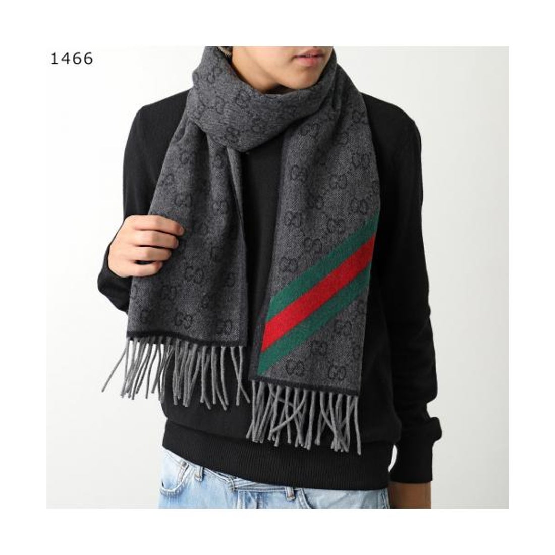 グッチ GUCCI GUCCI マフラー 570603 3G200 GGロゴ ウール （4068