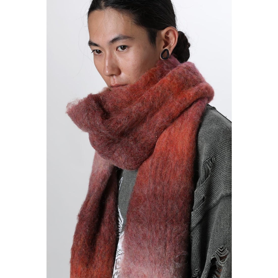 カミヤ KAMIYA Dyeing Mufflar （ORANGE） -FASCINATE