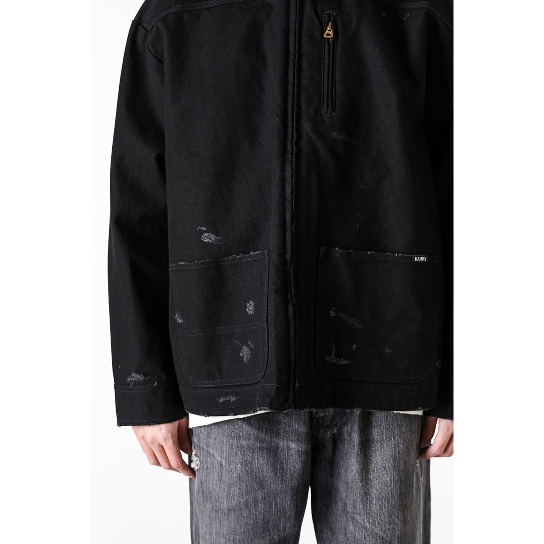 KAMIYA BORO Duck Jacket （BLACK）- Osaka / Kyoto Stores, Ship