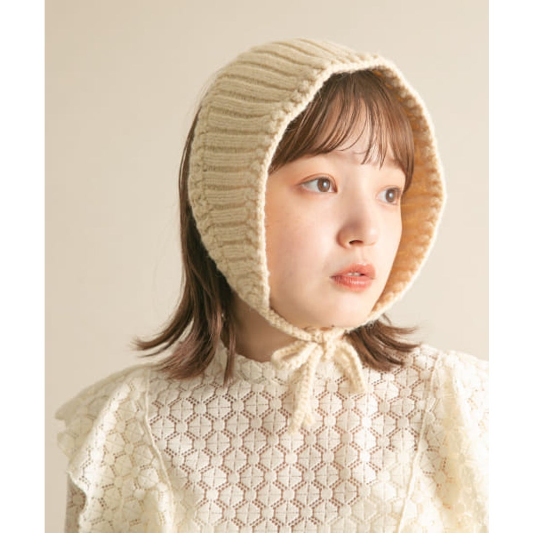 ケービーエフ KBF ニットボンネット （IVORY） - ファッション通販