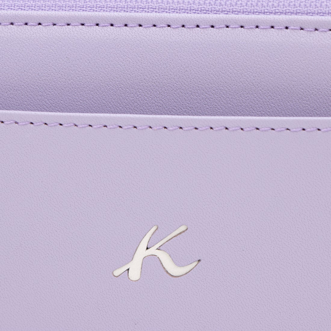 キタムラケイツウ キタムラK2 牛革ラウンド型長財布 D-82 （ラベンダー