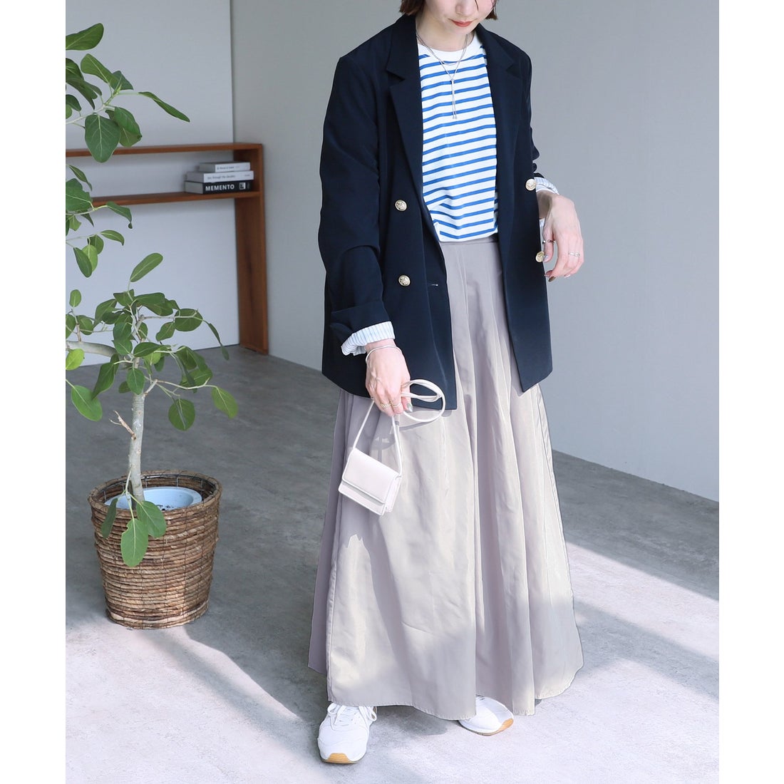 レカ reca タフタボリュームフレアスカート(bel－hr－0618) （カーキ