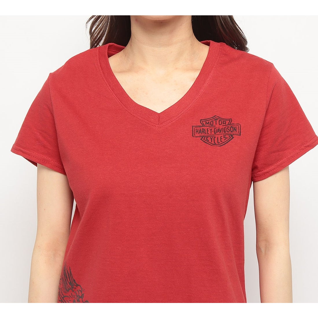 イヤー・オブ・ザ・ドラゴン VネックTシャツ -ハーレーダビッドソン